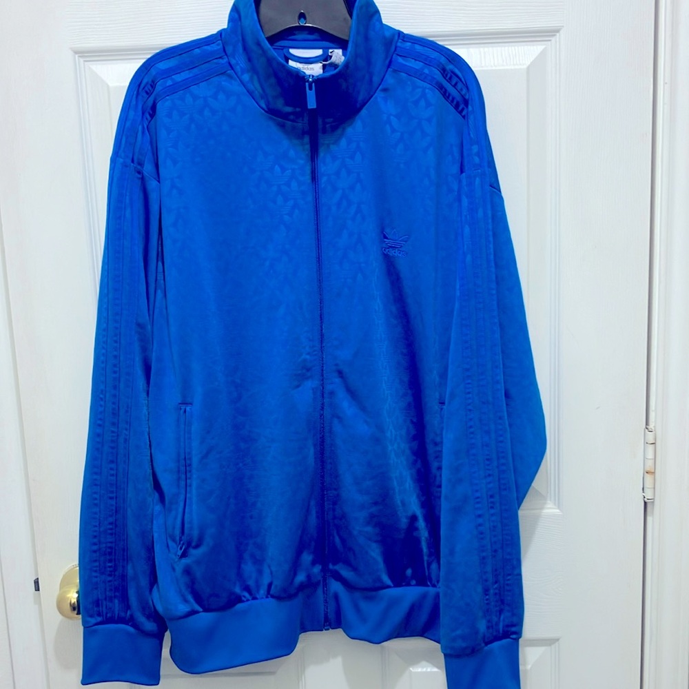 Adidas Monogram Firebird Tracksuit Jacket Warmup Sweatsuit Top EUC